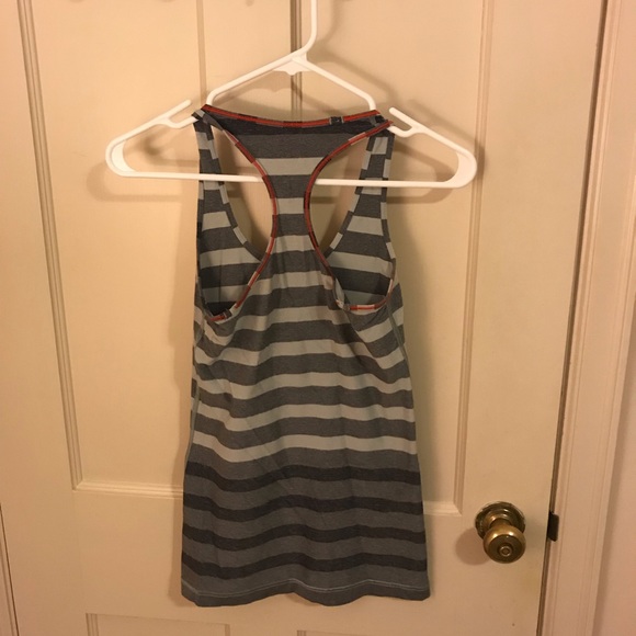 Lululemon cool racer back tank- grey stripe - 6 - Picture 2 of 2